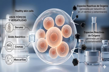ácido ascórbico y cosmética